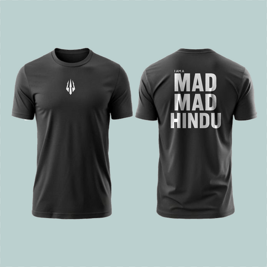 Mad Mad Hindu -Hindu Hridaysamrat Balasaheb Tribute Tee (BLACK) | VANSHAK
