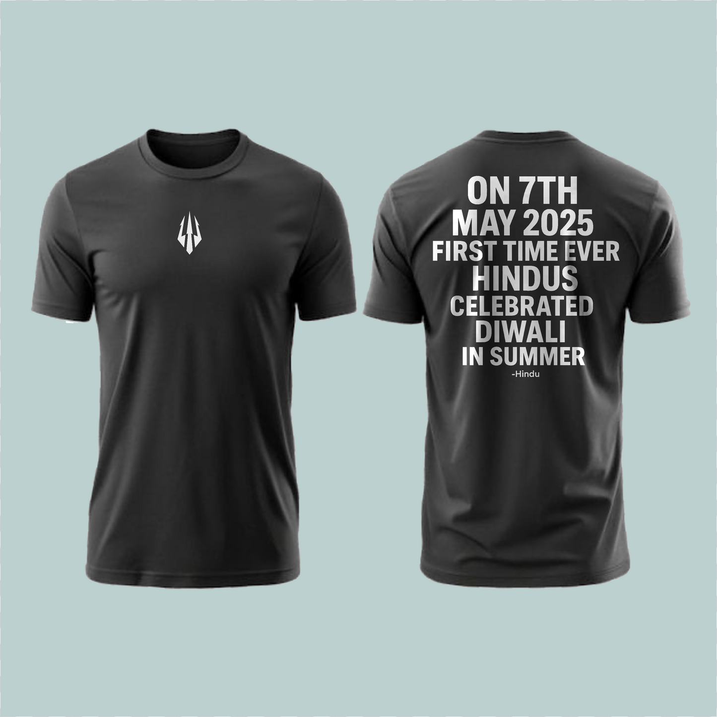 Diwali in Summer – 7th May 2025 Tribute Tee (BLACK) | VANSHAK